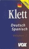 DICC. KLETT ALEMAN - ESPAÑOL VOL. 2 | 9788483320723 | *