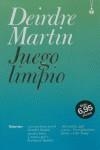 JUEGO LIMPIO | 9788496787070 | MARTIN, DEIRDRE