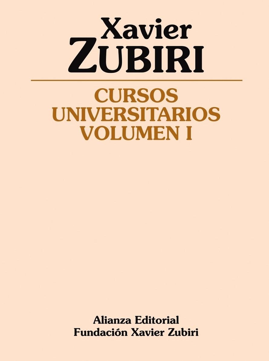 CURSOS UNIVERSITARIOS VOL.1 | 9788420687605 | ZUBIRI, XAVIER