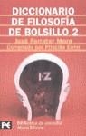 DICCIONARIO DE FILOSOFIA DE BOLSILLO 2 | 9788420636719 | FERRATER MORA, JOSE