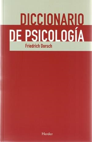 DICCIONARIO DE PSICOLOGIA | 9788425425745 | DORSCH, FRIEDRICH