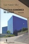POLITICA ECONOMICA DE ESPAÑA | 9788420682716 | GAMIR, LUIS