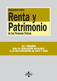 IMPUESTOS SOBRE RENTA Y PATRIMONIO DE LAS PERSONAS FISICAS | 9788430947065 | MARTIN QUERALT, JUAN