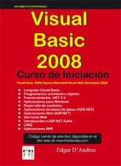 VISUAL BASIC 2008 CURSO DE INICIACION | 9788496897274 | D'ANDREA, EDGAR