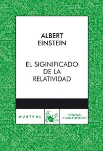 SIGNIFICADO DE LA RELATIVIDAD, EL | 9788467029710 | EINSTEIN, ALBERT