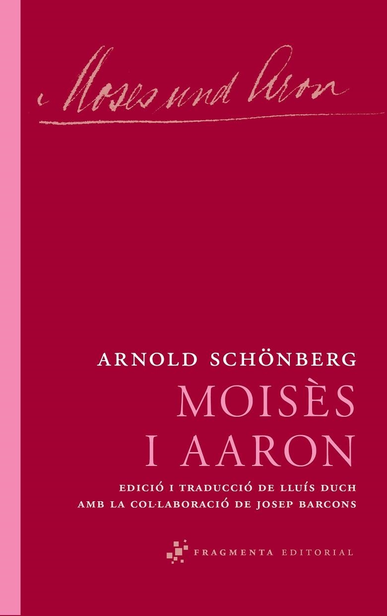 MOISES I AARON | 9788492416639 | SCHÖNBERG, ARNOLD