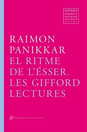 RITME DE L'ESSER, EL | 9788492416622 | PANIKKAR, RAIMON