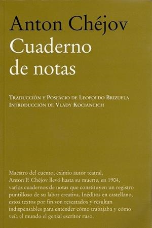 CUADERNO DE NOTAS | 9788483930489 | CHEJOV, ANTON PAVLOVICH