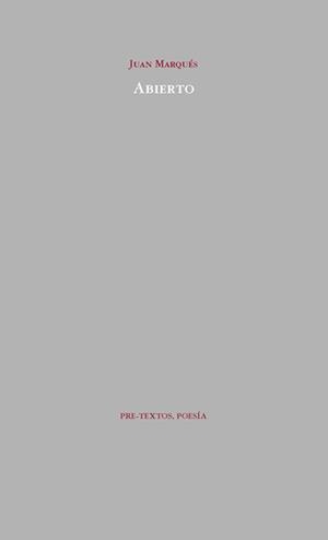 ABIERTO | 9788492913121 | MARQUÉS, JUAN