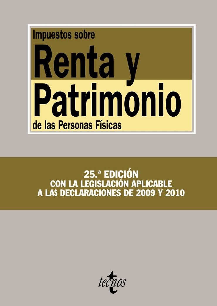 IMPUESTOS SOBRE RENTA Y  PATRIMONIO DE LAS PERSONAS FÍSICAS | 9788430950652 | MARTÍN QUERALT, JUAN