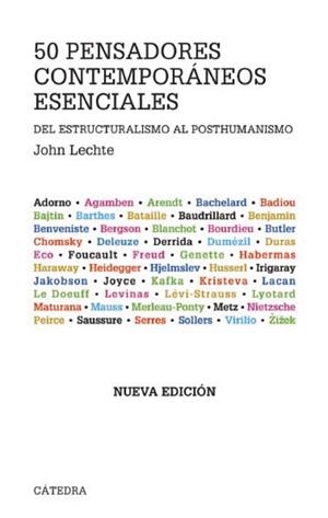 50 PENSADORES CONTEMPORANEOS ESENCIALES | 9788437626970 | LECHTE, JOHN