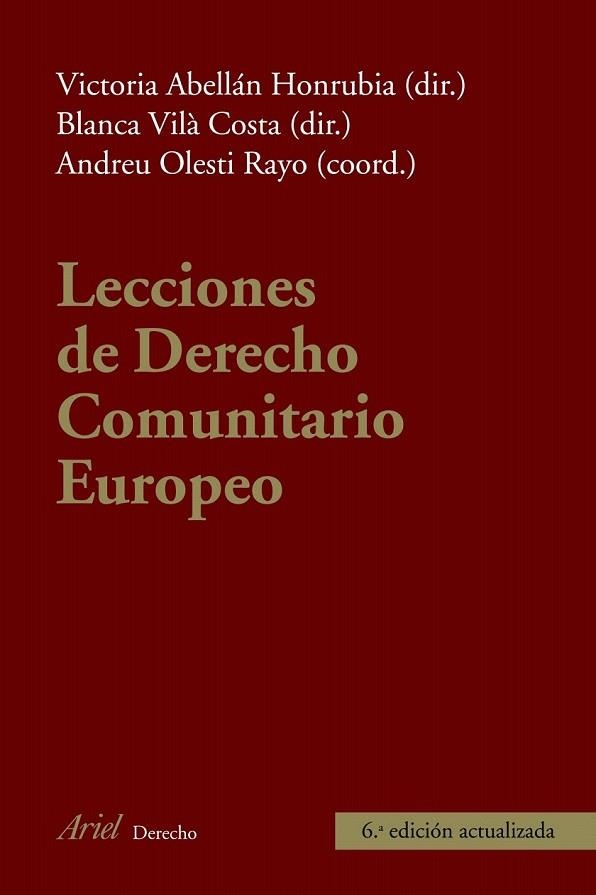 LECCIONES DE DERECHO COMUNITARIO EUROPEO | 9788434469655 | VILA COSTA, BLANCA/OLESTI RAYO, ANDREU
