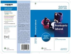 PRONTUARIO LABORAL 2012 | 9788499544380 | MOYA CASTILLA, JOSE MANUEL
