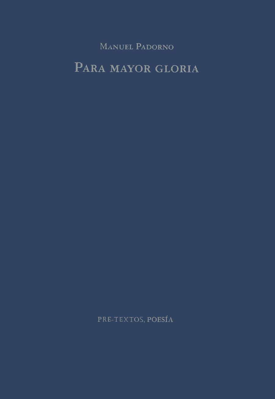 PARA MAYOR GLORIA | 9788481911695 | PADORNO, MANUEL