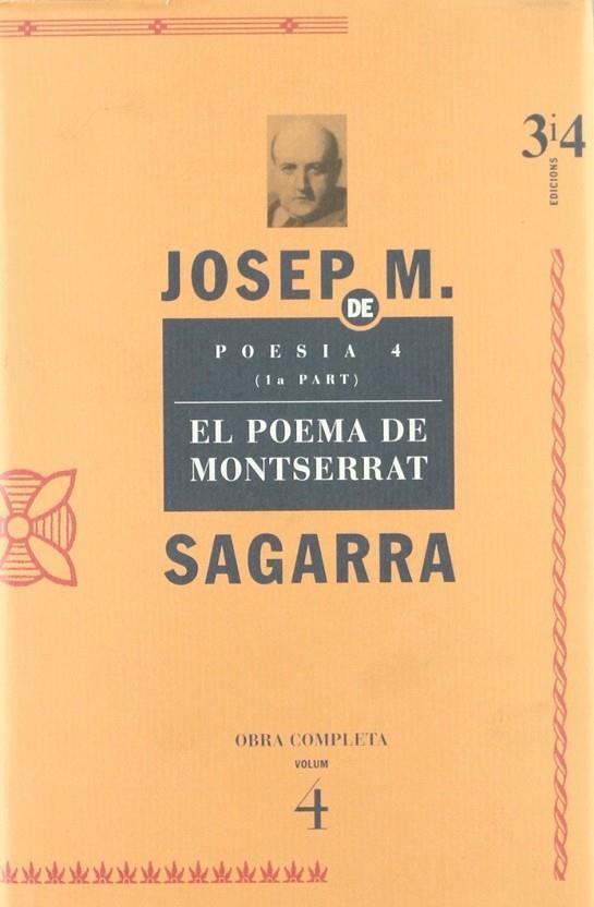 POEMA DE MONTSERRAT. OBRA COMPLETA VOLUM 4 | 9788475025414 | SEGARRA, JOSEP MARIA DE