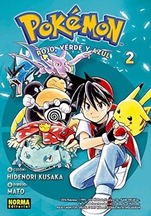 POKÉMON 02 ROJO, VERDE Y AZUL 2 | 9788467922011 | HIDENORI KUSAKA, MATO