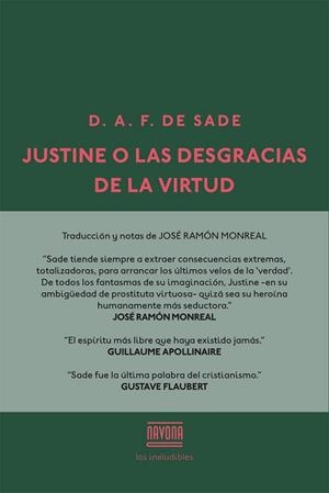 JUSTINE O LAS DESGRACIAS DE LA VIRTUD | 9788416259502 | DE SADE, DONATIEN ALPHONSE FRANÇOIS