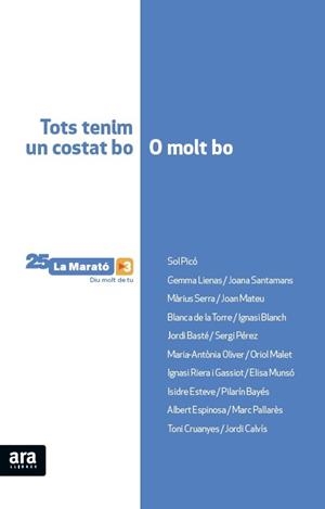 TOTS TENIM UN COSTAT BO O MOLT BO MARATO 2016 | 9788416154647 | OLIVER I CABRER, MARIA-ANTÒNIA