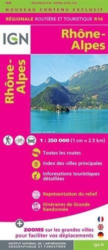 R14 RHONE-ALPES 1:250.000 -IGN | 9782758532866