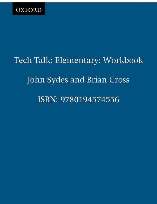 TECHNICAL TALK ELEMENTARY: WORKBOOK | 9780194574556 | CROSS, BRIAN / SYDES, JOHN