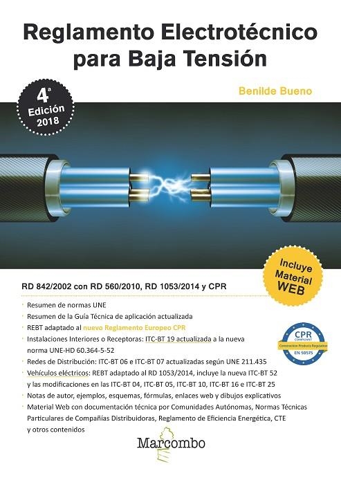 REGLAMENTO ELECTROTÉCNICO PARA BAJA TENSIÓN 4 ªED | 9788426725622 | BUENO GONZALEZ, BENILDE