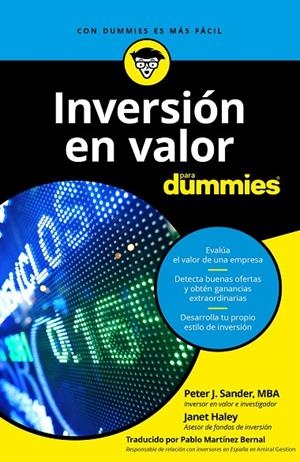 INVERSIÓN EN VALOR PARA DUMMIES | 9788432903922 | SANDER, PETER J. / HALEY, JANET