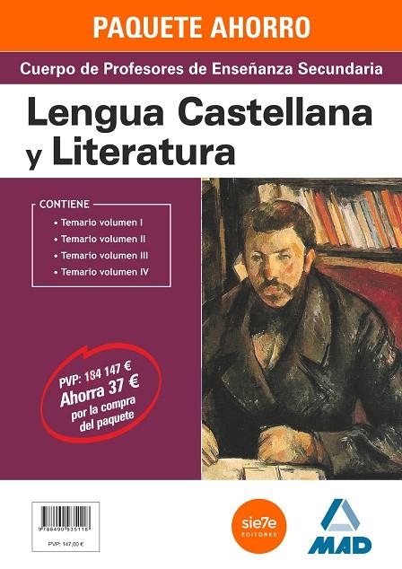 LENGUA Y LITERATURA  CUERPO DE PROFESORES DE ENSEÑANZA SECUNDARIA PAQUETE AHORRO | 9788490935118 | VV. AA.