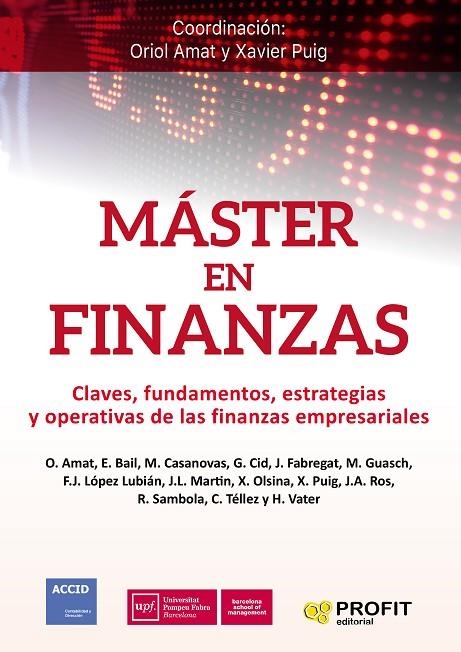 MASTER EN FINANZAS | 9788417209049 | AMAT SALAS, ORIOL/PUIG, XAVIER