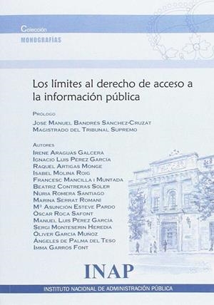 LOS LÍMITES AL DERECHO DE ACCESO A LA INFORMACIÓN PÚBLICA | 9788473515771 | ARAGUÀS GALCERÀ, IRENE