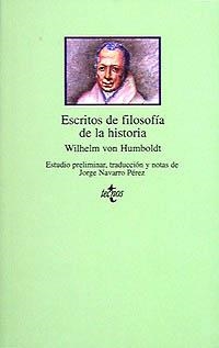 ESCRITOS DE FILOSOFIA DE LA HISTORIA | 9788430929870 | VON HUMBOLDT, W.