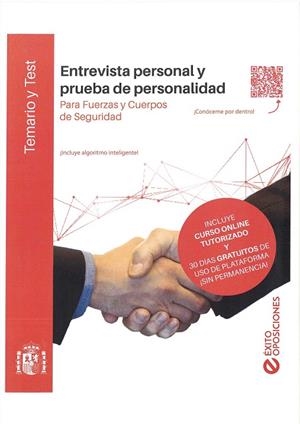 ENTREVISTA PERSONAL Y PRUEBA DE PERSONALIDAD PARA FUERZAS Y CUERPOS DE SEGURIDAD | 9788417534127 | MORENO MARTÍN, LOLA