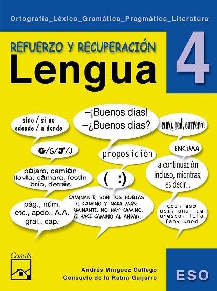 REFUERZO DE LENGUA 4 ESO -LOE- | 9788421836644 | MÍNGUEZ GALLEGO, ANDRÉS/DE LA RUBIA GUIJARRO, CONSUELO