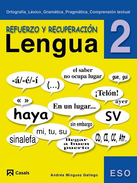 REFUERZO DE LENGUA 2 ESO -LOE- | 9788421836620 | MÍNGUEZ GALLEGO, ANDRÉS