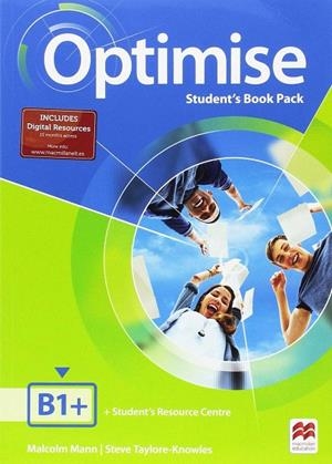 OPTIMISE B1+ EXAM BKLT SB  PK | 9781380015952 | TAYLORE-KNOWLES, STEVE / MANN, MALCOLM