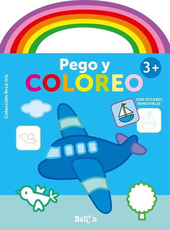 ARCO IRIS - PEGO Y COLOREO +3 AVIÓN | 9789403214467 | BALLON