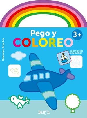 ARCO IRIS - PEGO Y COLOREO +3 AVIÓN | 9789403214467 | BALLON