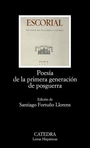 POESIA DE LA PRIMERA GENERACION DE LA POSGUERRA | 9788437624778 | FORTUÑO LLORENS, SANTIAGO