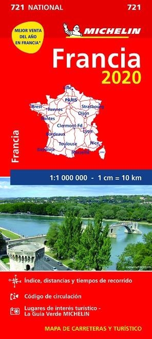 MAPA NATIONAL FRANCIA 2020 | 9782067242715 | MICHELIN