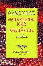 VIDA DE SANTO DOMINGO DE SILOS/POEMA DE STA. ORIA | 9788423972623 | BERCEO, GONZALO DE