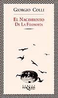 NACIMIENTO DE LA FILOSOFIA  EL | 9788483107027 | COLLI, GIORGIO