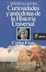 CURIOSIDADES Y ANECDOTAS DE LA HISTORIA UNIVERSAL | 9788408002703 | CARLOS FISAS