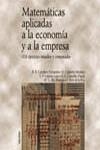 MATEMATICAS APLICADAS A LA ECONOMIA Y LA EMPRESA | 9788436814897 | CABALLERO,CALDERON, GALACHE