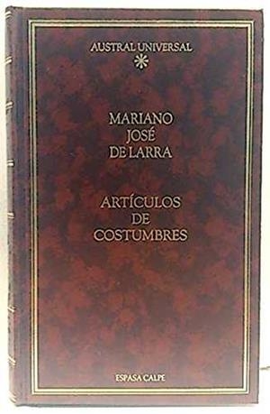 ARTICULOS DE COSTUMBRES | 9788423918997 | Larra, Mariano José de