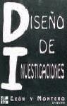 DISEÑO DE INVESTIGACIONES | 9788448110888 | LEON /  MONTERO