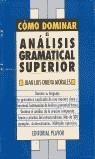 ANALISIS GRAMATICAL SUPERIOR | 9788435904094 | ONIEVA MORALES