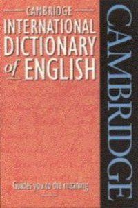 CAMBRIDGE INTERNACIONAL DICTIONARY OF ENGLISH | 9780521482363 | CAMBRIDGE
