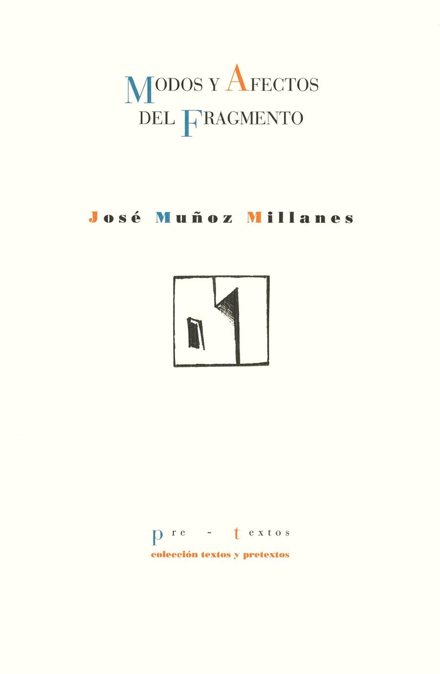 MODOS Y AFECTOS DEL FRAGMENTO | 9788481911954 | MUÑOZ MILLANES, JOSE