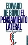 PENSAMIENTO LATERAL, EL | 9788475096773 | EDWARD DE BONO