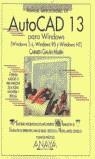 AUTOCAD 13 PARA WINDOWS, MANUAL IMPRESCINDIBLE DE | 9788441500587 | GALAN GALAN, Mª DEL CARMEN