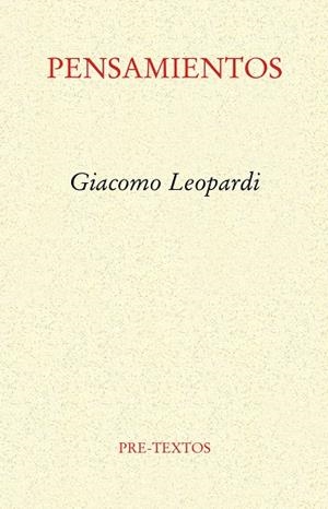 PENSAMIENTOS | 9788481911909 | LEOPARDI , GIACOMO